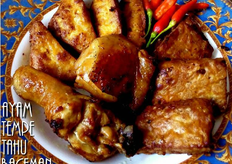 gambar untuk resep Ayam Tempe Tahu Bacem gampang banget No MSG