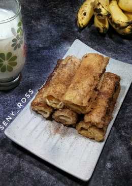 Roti tawar gulung cinnamon+ dulce de leche