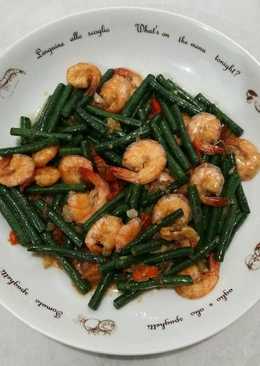 Tumis kacang panjang udang DEBM