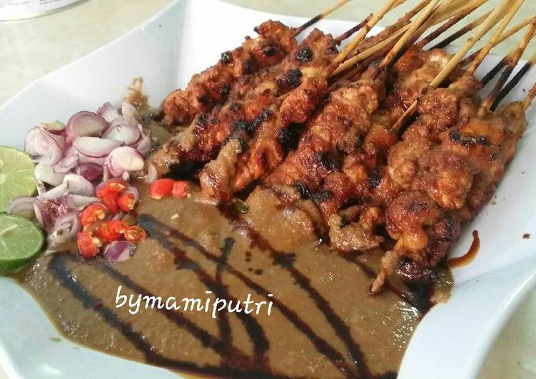 cara membuat Sate ayam madura