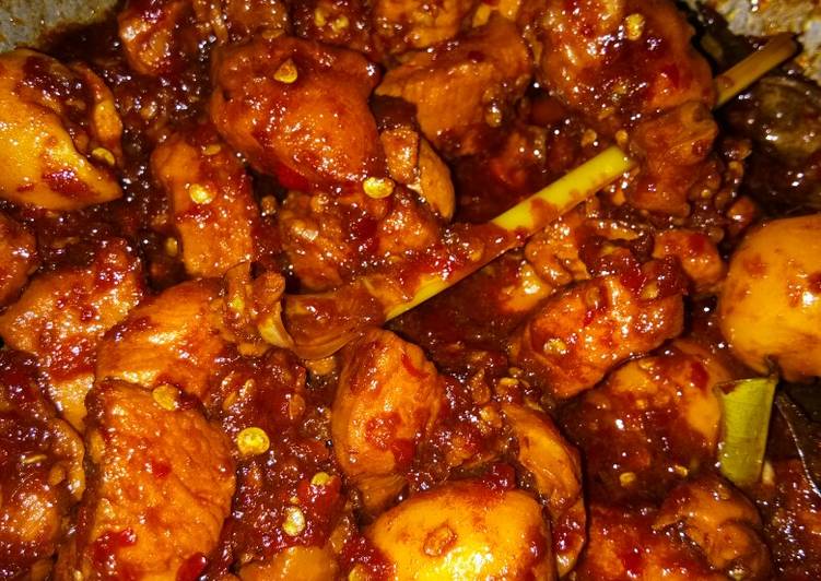 gambar untuk resep makanan Ayam Rica Telur Puyuh