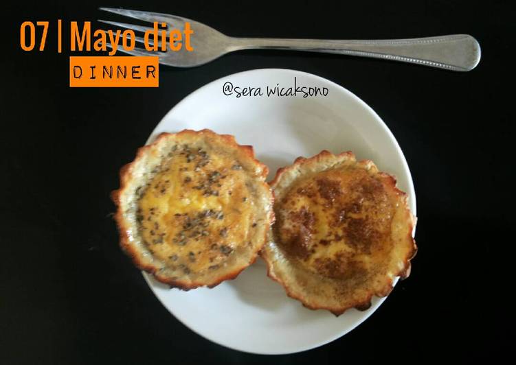 resep Mayo day 7 - dinner | pie telur alamayo