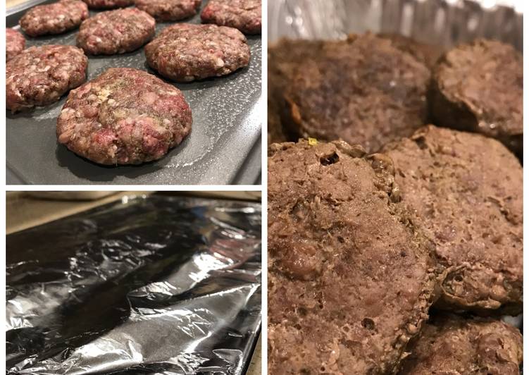 resep lengkap untuk Burger Meat Homemade Bekal Anak