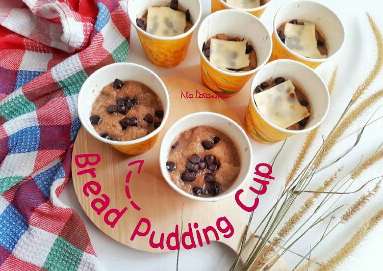 resep makanan Bread Pudding Cup