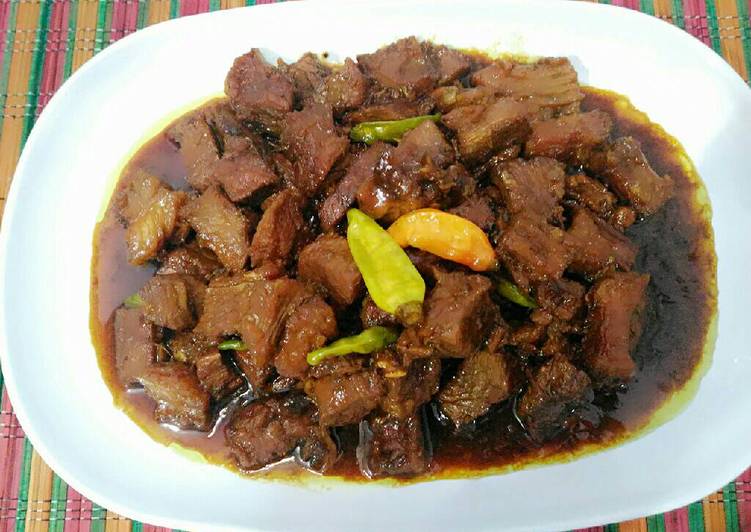 bahan dan cara membuat Daging sapi kelem#KitaBerbagi