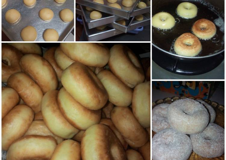 bahan dan cara membuat Donat Empuk - Low Budget - Anti Gagal (Donat Empuk MomyChaa)