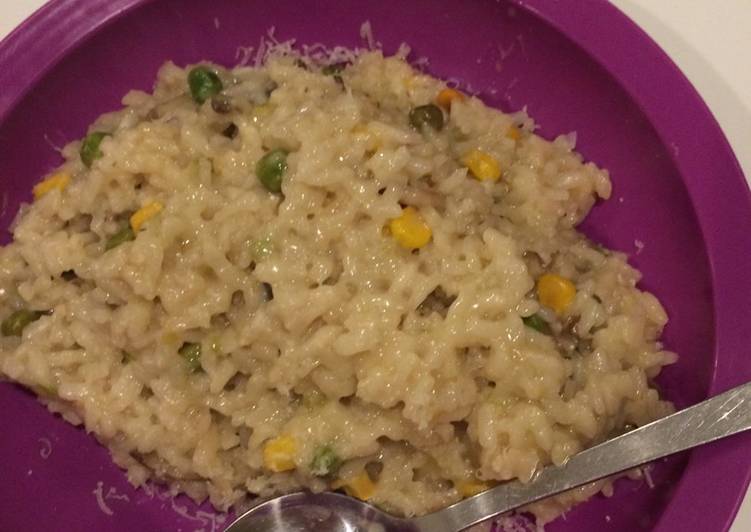 resep Cheesy Mushroom Risotto