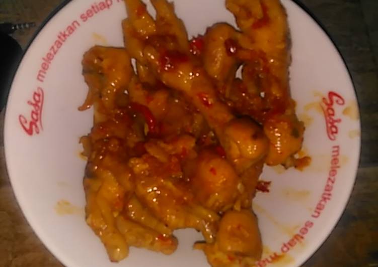 Resep Ceker pedas pass