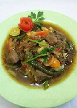 Daging tumis pedas saos tiram