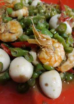 Tumis buncis udang