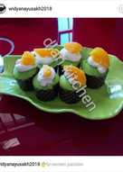 Brownies pandan kukus