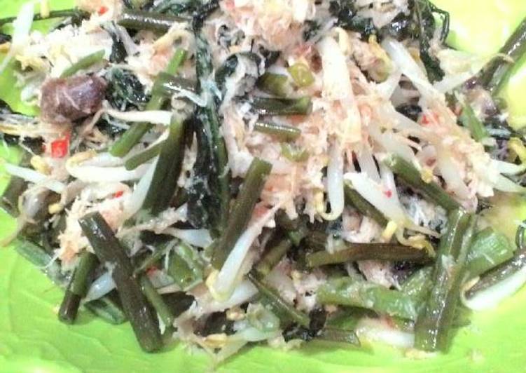 resep lengkap untuk Urap kangkung