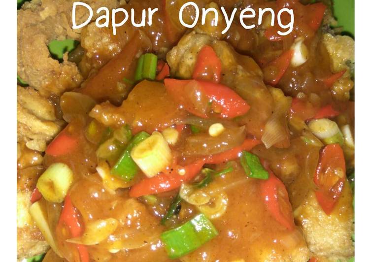 Resep Ayam goreng tepung saus asam pedas By Dapur Onyeng (Irna)