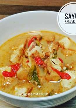 "sambel krecek tahu kulit"