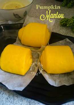 Pumpkin Mantou / Mantau Labu Kuning Menul"