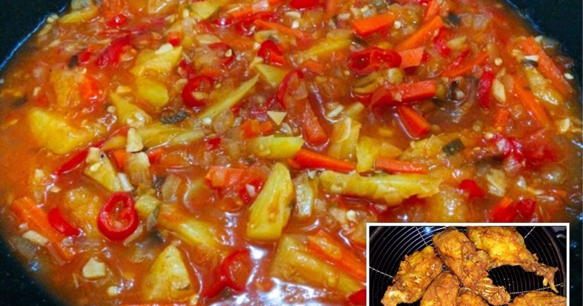 Resep Ayam Goreng Saus Asam Manis ala Farah Qubayla