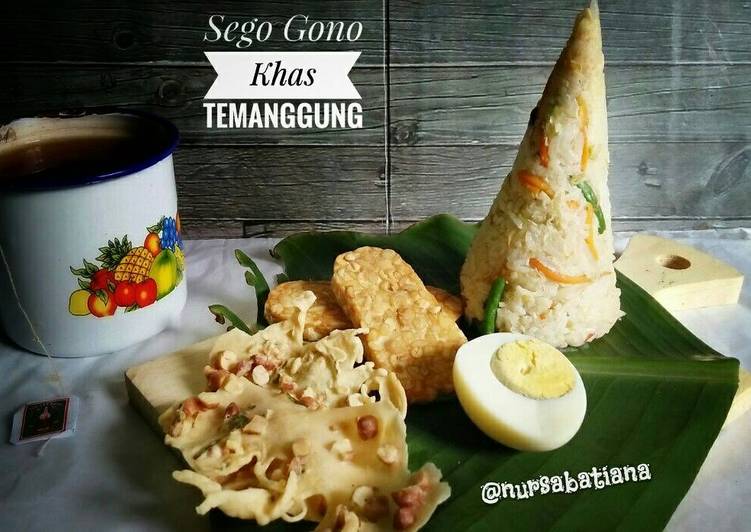 bahan dan cara membuat Sego gono khas Temanggung