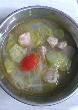 Sop gambas/oyong pentol