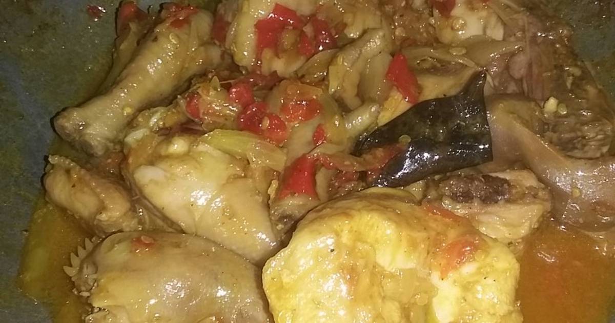 1.204 resep ayam bumbu kuning pedas enak dan sederhana 