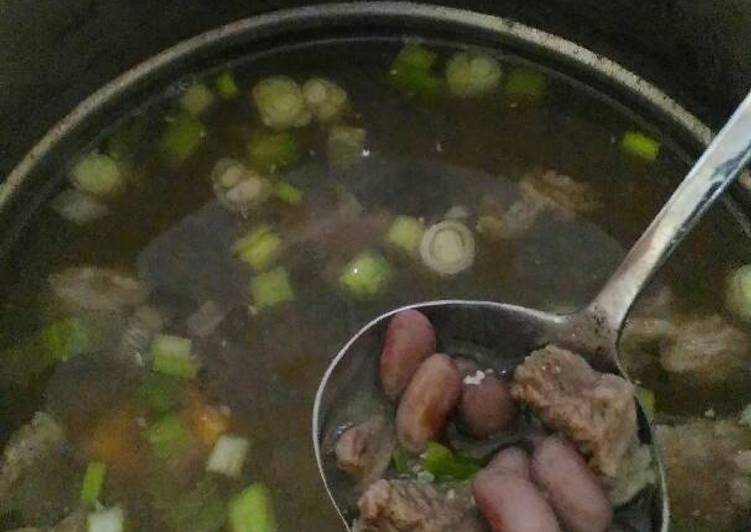 Resep Sup daging kacang merah - Ninda