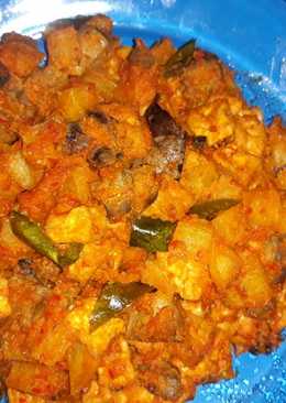 Sambal Goreng Kentang Tahu Hati Ampela