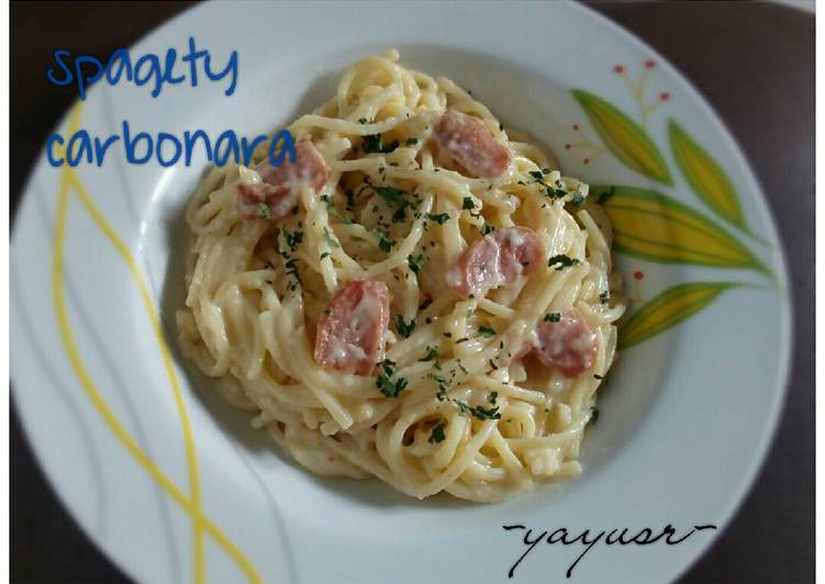 gambar untuk cara membuat Spaghetti carbonara