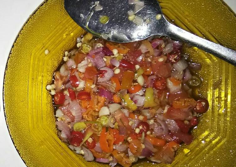 Resep Sambal Matah Pedes Mantap Dari Farida Anggraini