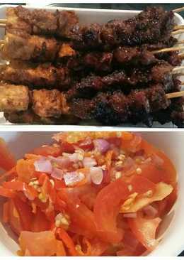 5. Sate Daging dan Tempe Maranggi