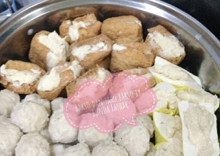 bahan dan cara membuat Isian tahu bakso enak irit