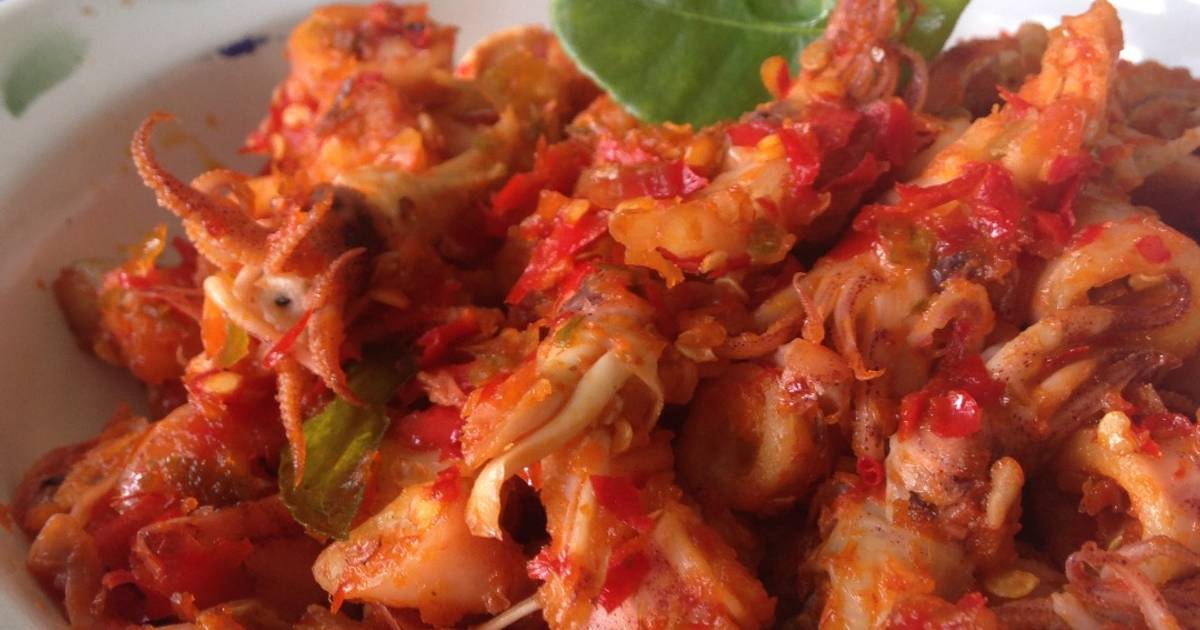 Resep Sambal Cumi dan ikan  asin  Jambal  oleh ekitchen Cookpad