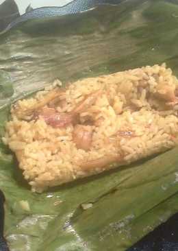 Nasi bakar cumi-teri asin ala chiko snack