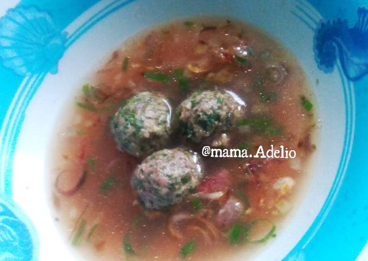 cara membuat Bakso kuah yummy MPASI 11m+