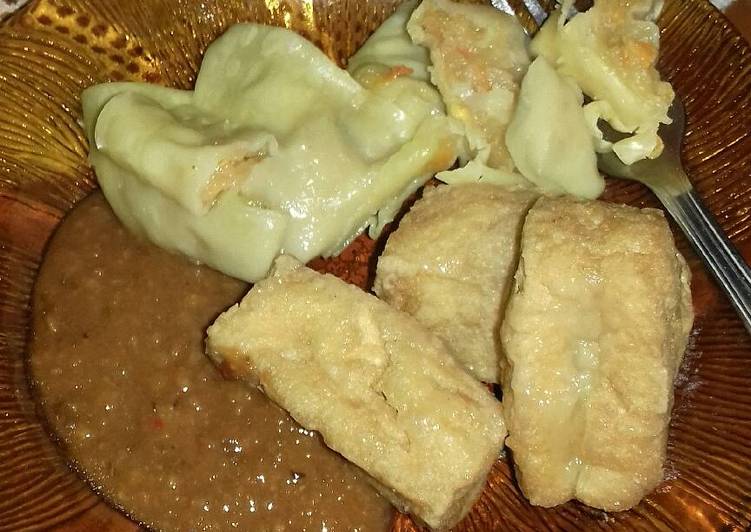 resep Tahu Somay Ayam Wortel + Saos Kacang