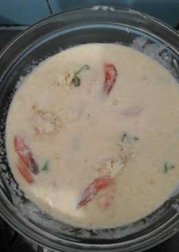 Udang krim dengan lemon dan keju