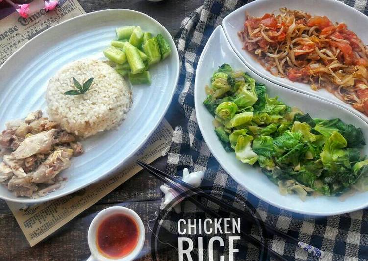 bahan dan cara membuat Chicken Rice