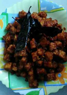 Orek tempe basah asam manis