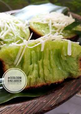 338. Bika Ambon Pandan-Keju Menul