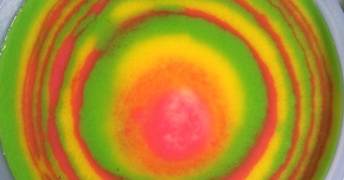 Resep Puding rainbow roti tawar oleh dian pratiwi - Cookpad