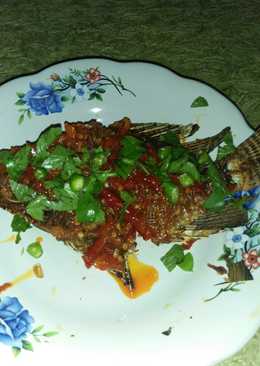 Goreng nila,sambal merah