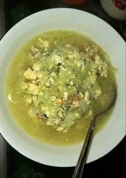 Sayur koll campur telor