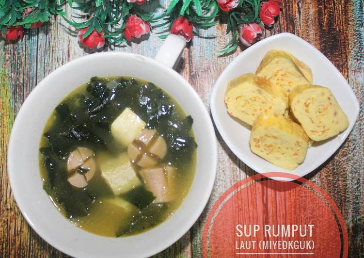 resep Sup rumput laut (miyeok guk)