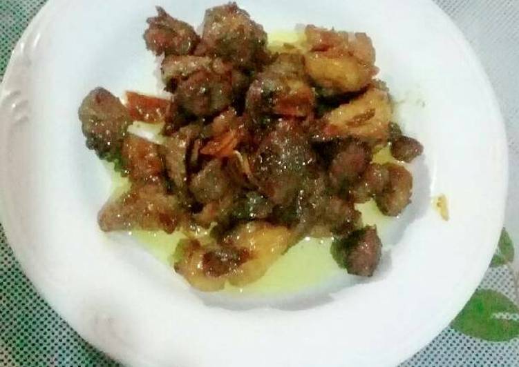 gambar untuk cara membuat Kambing goreng kecap