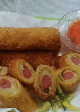 Breadsos (roti sosis) roll