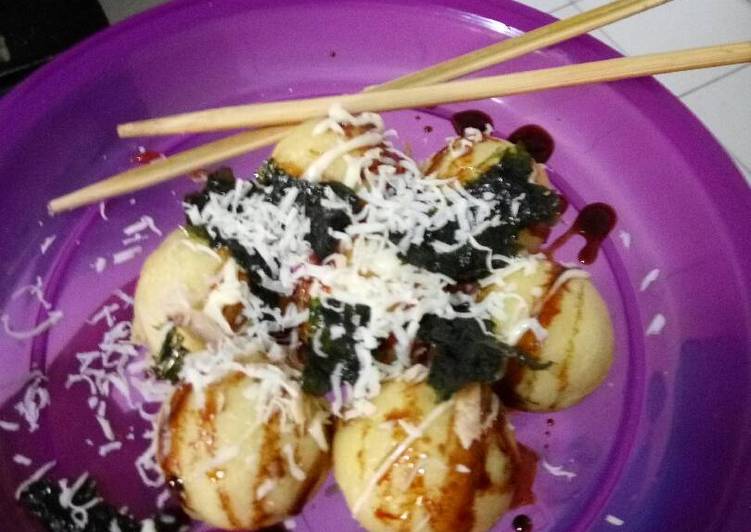 resep Takoyaki ikan tongkol..