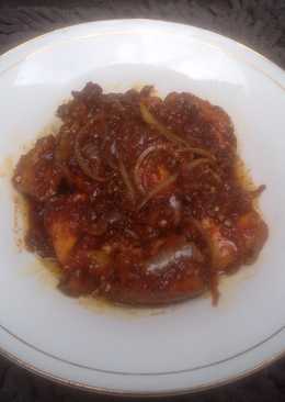 Ayam kecap pedas