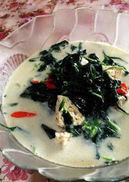 Sayur bobor bayam tempe