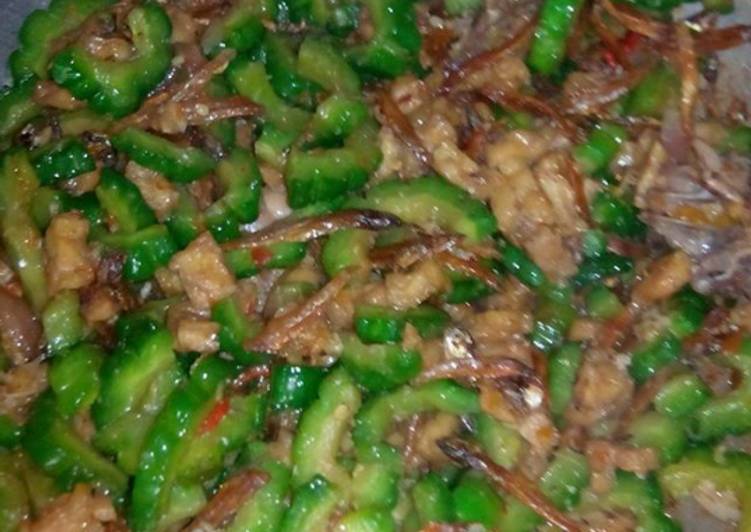 Resep Tumis Pare dengan Tempe dan Teri Asin By Wida Ciwid