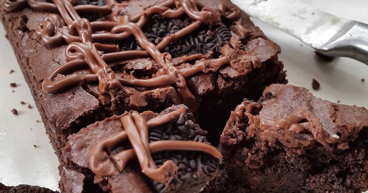 Resep Fudgy Chocolate Brownies Resep Fudgy Chocolate Brownies