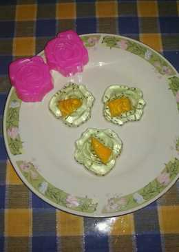 Agar Nutrijel Rasa Melon+ Potongan Mangga