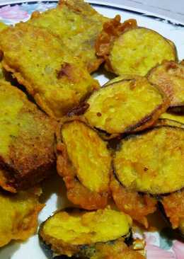 Oncom dan terong crispy